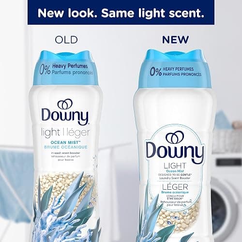 Downy Light Laundry Scent Booster Beads, Ocean Mist Scent, 24 OZ, In-wash fabric beads designed to be gentle with a light boost of scent, No Heavy Perfumes thumbnail 2