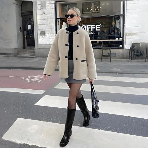 VBDB Women's Knee High Boots Square Toe Chunky Block Heel Long Boots for Women Comfortable Low Heel Womens Boots thumbnail 3
