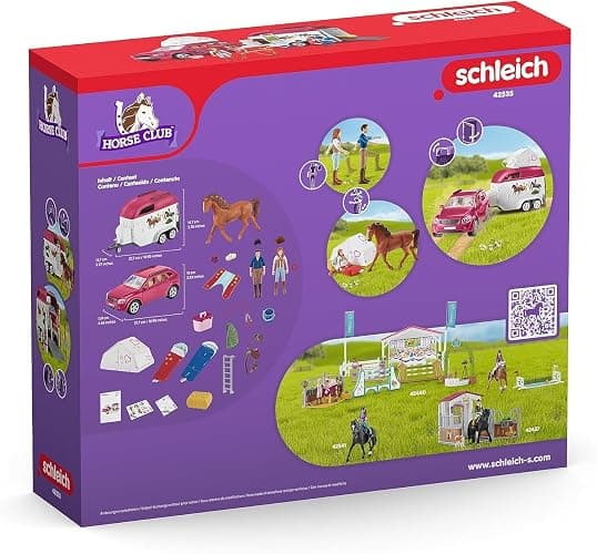 Schleich Horse Club - 110 PC Car and Trailer Tent Camping Playset with Fun Horse and Rider Figures for Girls and Boys - Realistic Toy Figurines and Accessories for Kids Ages 5+ | 42535 thumbnail 8