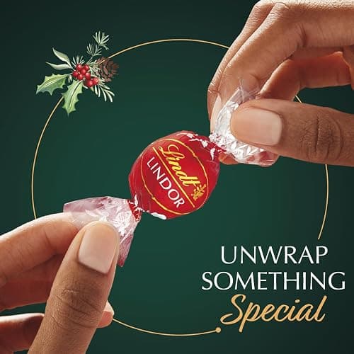 Lindt LINDOR Holiday Assorted Chocolate Candy Truffles with Smooth, Melting Truffle Center, 15.2 oz. Bag thumbnail 5