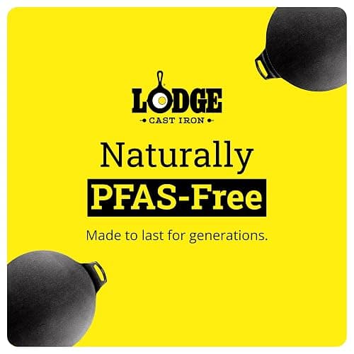 Lodge Seasoned Cast Iron Pizza Pan 15 Inch - Pre-Seasoned, Round Pizza Pan with Dual Assist Handles - Even Heat Distribution- PFAS-Free, Non-Toxic Cookware - Oven Safe thumbnail 10