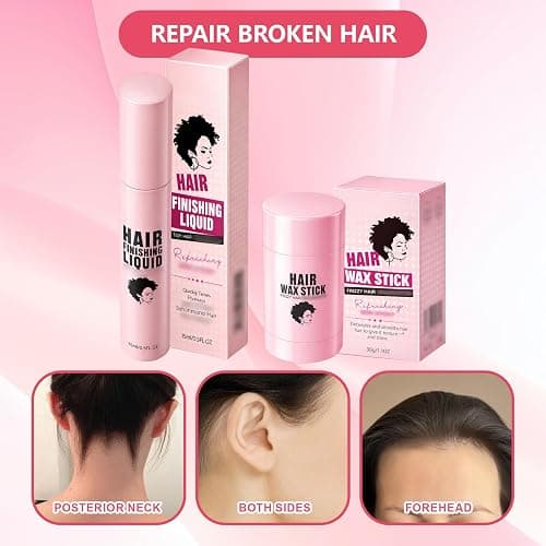 7pcs Hair Wax Stick, Slick Back Hair Products, Wax Stick for Hair Styling,Set with 5 Brushes and 2 Containers thumbnail 3