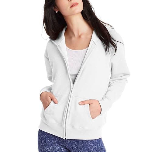 Hanes womens Ecosmart Full Zip Fleece Hoodie - Image 1