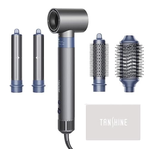 TANSHINE Hair Dryer Brush,Blow Dryer Brush with 110,000 RPM High-Speed Negative Ionic Hair Dryer,5 in 1 Hot Air Styler,Hair Brush Blow Dryer for Fast Drying Curling Volumizing Straightening Styling - Image 1