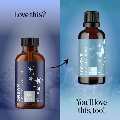 Sleep Essential Oil Blend for Diffuser - Dream Essential Oils for Diffusers Aromatherapy and Relaxation with Clary Sage Ylang-Ylang Roman Chamomile and Lavender for Sleep Time Support (2 Fl Oz) thumbnail 6
