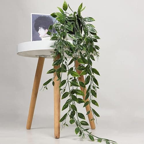 TOTOGA Artificial Hanging Plants 3 Pack Fake Potted Plants for Wall Home Room Office Indoor Decor - 3 thumbnail 5