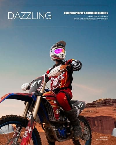 BATFOX Dirt Bike ATV Goggles Motorcycle Gear Riding Motocross Dirtbike 4-Wheeler MX DH Accessories Goggles Glasses for Men Women Youth UV400 Protection Dust-proof Anti-Slip Strap thumbnail 3
