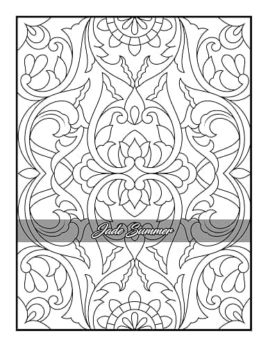 100 Amazing Patterns: An Adult Coloring Book with Fun, Easy, and Relaxing Coloring Pages thumbnail 42