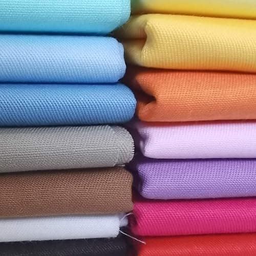 Mililanyo 16pcs 18 x 22 inches Cotton Fabric Premium Solid Precut Fabric Pure Quilting Fat Quarter Bundles Patchwork for Sewing DIY Craft thumbnail 5