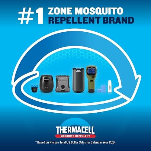 Thermacell Mosquito Repellent Rechargeable Adventure EX-Series EX90; Patio Shield with 9-Hour Battery, Includes 12-Hour Refill, Rubber Armor & Carabiner; Scent Free Bug Spray Alternative thumbnail 8