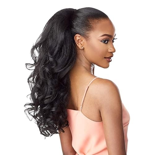 Sensationnel Instant Weave Half Wig - 3 Synthetic Blendwig Adjustable Drawstring for Seamless Hair Blending (2 DARKBROWN) thumbnail 7