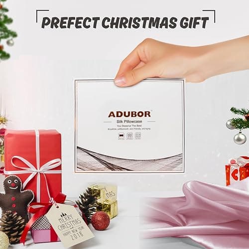 Adubor 100% Silk Pillowcase - Mulberry Silk Pillow Cases, 23 Momme 6A Grade Fibers, Silk Pillow Case for Hair and Skin Health, with Hidden Zipper (Standard 20''×26'', Medium Pink, 1PC) thumbnail 7
