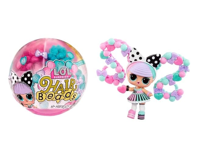L.O.L. Surprise! LOL Surprise Hair Beads Tots with 60+ Hair Beads, Collectible Doll, DIY Hairstyles, Hair Beads Doll - Great Gift for Girls Age 3+ - Image 1