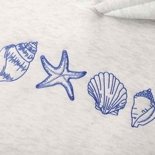Women Graphic Embroidered Hoodies for Teen Girls Trendy Cute Preppy Aesthetic Essential Casual Long Sleeve Sweatshirts thumbnail 6