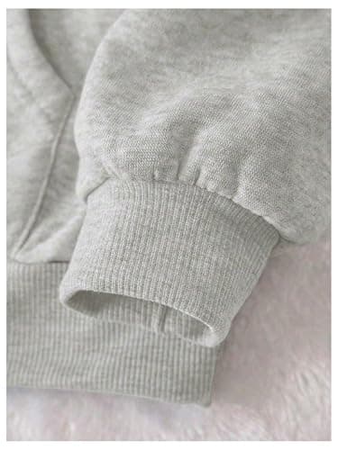 GORGLITTER Women's Letter Graphic Hoodies Drawstring Long Sleeve Sweatshirt Pullover thumbnail 4