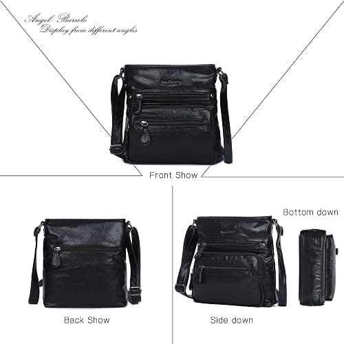 Angel Barcelo Crossbody Bags for Women,Ultra Soft Leather Purses for Women thumbnail 4