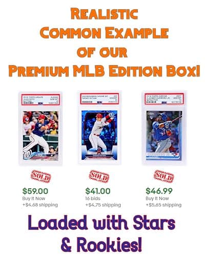 Three Graded Baseball Cards Gift Box: MLB Edition │Three Premium PSA/BGS Graded 10, 9.5 or 9 Cards │Potential Rookie Autographs & Numbered RC Refractors│Gift for Baseball Fans│by Slabs of Heat thumbnail 3