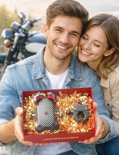 JOYROOM Motorcycle Phone Mount, [1s Auto Lock][100mph Military Anti-Shake] Bike Phone Holder for Bicycle, [10s Quick Install] Handlebar Phone Mount, Compatible with iPhone, Samsung, All Cell Phone thumbnail 8