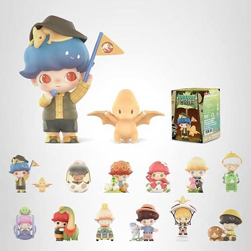 POP MART DIMOO Jurassic World Series Blind Box Figures, Random Design Action Figures Collectible Toys Home Decorations, Holiday Birthday Gifts for Girls and Boys, Single Box thumbnail 9