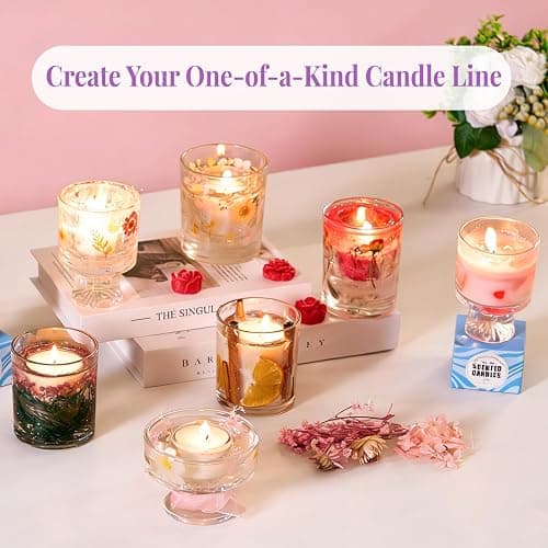 Soy Wax & Jelly Wax 2-in-1 Candle Making Kit – Complete DIY Candle Making Kit with Wax Melting Pot, 6 Scents, 4 Colors & Tools – Create Hands-On Memories, Crafted for Hobbyists & Personalized Gifting thumbnail 3