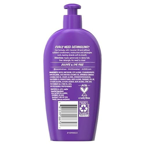 Aussie Miracle Curls with Coconut Oil, Paraben Free Detangling Milk Treatment, 6.7 fl oz thumbnail 9