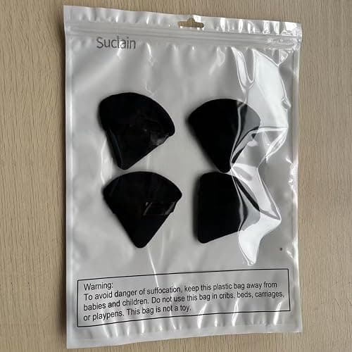 Suclain 48 Pcs Velour Triangle Powder Puff Soft Velour Makeup Puff for Face Powder Makeup Triangle Sponges for Wet and Dry Cosmetic Foundation Loose Mineral Body Tool(Black) thumbnail 7