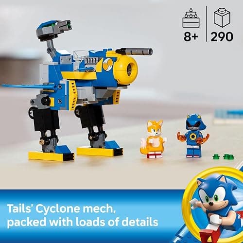 LEGO Sonic The Hedgehog Cyclone vs. Metal Sonic - Building Toy for Kids, Boys and Girls, Ages 8+ - Mech Suit with Minifigures for Pretend Play - Gift Idea for Birthdays - 77002 thumbnail 2