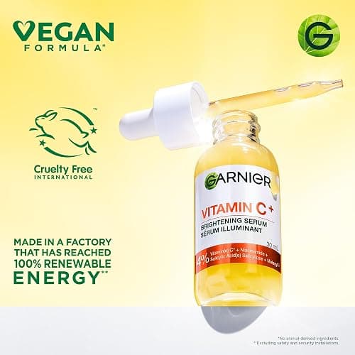 Garnier Vitamin C Serum for Face, With 4% Niacinamide, Salicylic Acid & Melasyl, Brightening, Anti-Dark Spot Serum, For All Skin Types, Even Sensitive, For Dull, Tired Skin, 30mL thumbnail 11