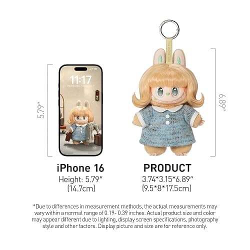 POP MART THE Monsters Hair Salon Series - Vinyl Plush Blind Box, Single Box | Labubu Doll, Fashion DIY Doll, Keychain Bag Charm, Accessories, Collectible Holiday Birthday Gift thumbnail 3