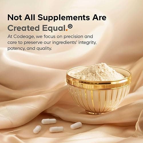 Codeage Teen Clearface Adolescent Face, Skin & Pimples, Vitamins A, C, D3, E, Pantothenic Acid, Niacin, Zinc Supplement Teenagers, Probiotics, L-Lysine, Omega-3, Oily Skin, Pores, Spots - 60 Capsules thumbnail 3