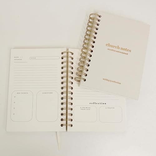 Steadfast and Sustained Church Notes Journal - Sermon & Podcast Christian Notebook - Guided Journal to Write Key Points, Bible Verses, Notes, and Application - Men and Women Gift Idea - Image 1