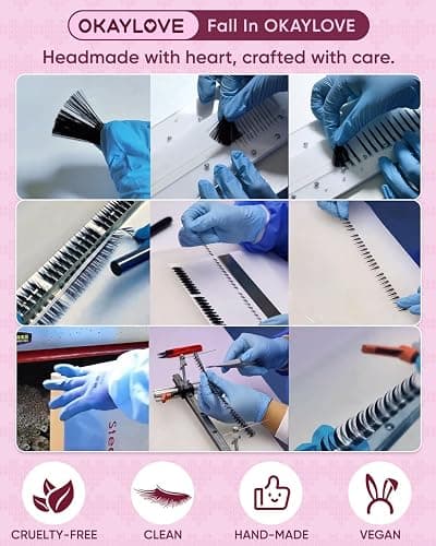 OKAYLOVE Idol Lashes Clusters Kit Clear Band Eyelash Clusters Kit CC Curl 9-16mm Natural Cluster Eyelash Extensions DIY Wispy Individual Lashes with Bond and Seal, Remover, Tweezers for Korean Makeup thumbnail 6