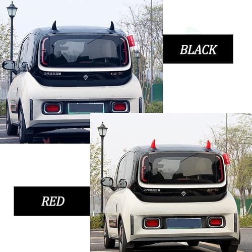 YGMONER Car 3D Devil Horns Sticker (Easy to Find Car in The Parking Lot) Halloween Car Roof Decor Elasticity Foam Bull Horns (Classic Black) thumbnail 6