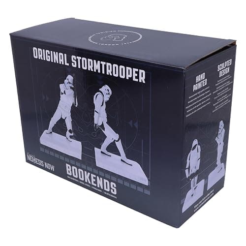 Nemesis Now Serre-Livres Stormtrooper Original de 18,5 cm, résine, Blanc, Produit sous Licence Officielle Stormtrooper, Deux Figurines Stormtrooper pour Garder Vos Livres Droits thumbnail 6