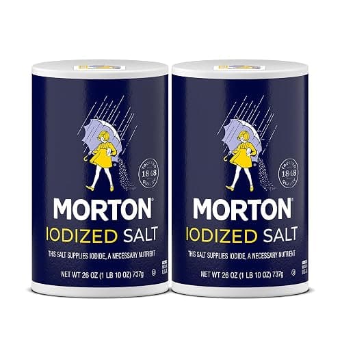 Morton Iodized Salt, All-Purpose, (26 oz), 2-Pack - All-Purpose, Perfect for Cooking & Table Use - Image 1