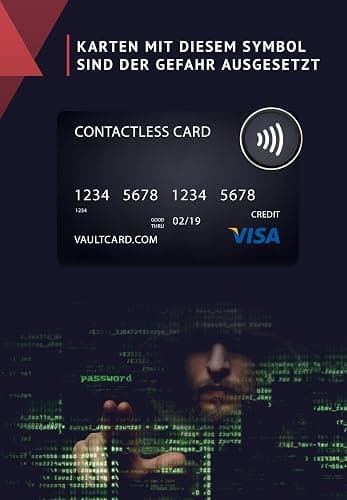 VAULTCARD - RFID Blocking & Jamming Credit & Debit Card Protection for Wallet and Passport - Superior NFC Anti-Theft, Patented Multi-Card Defense thumbnail 4
