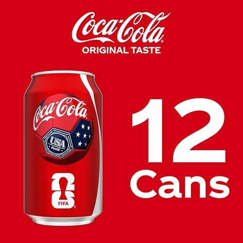 Coca-Cola Fridge Pack Soda Soft Drink, 12 fl oz Cans, 12 Pack - Classic Cola Soda Cans thumbnail 4