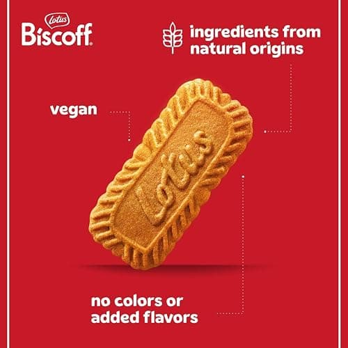Lotus Biscoff Cookies, Caramelized Biscuit Cookie Snack, Dispenser Box (20 sleeves of 2 extra large cookies) Vegan, 0.9 Ounce (Pack of 20) thumbnail 3