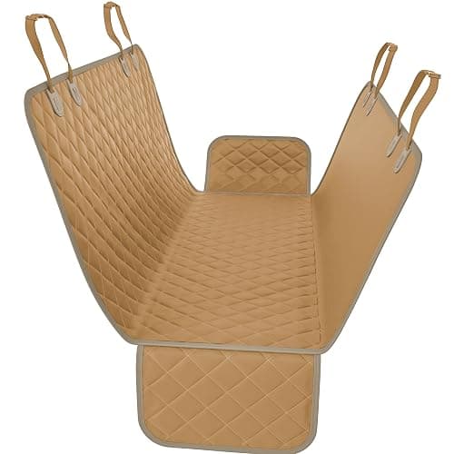 Active Pets Beige XL Dog Car Hammock Back Seat Cover, Waterproof Backseat Cover Protector for Truck Bench Rear of Sedans or SUVs, Essential Pet Supplies Vacuum or Wipe Clean, Machine Washable - Image 1