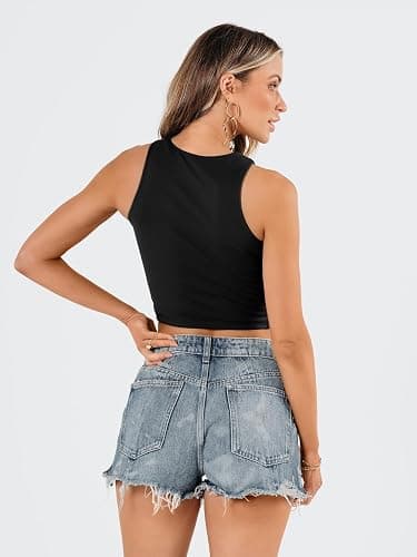EFAN Womens Black Crop Top- Undershirt thumbnail 6