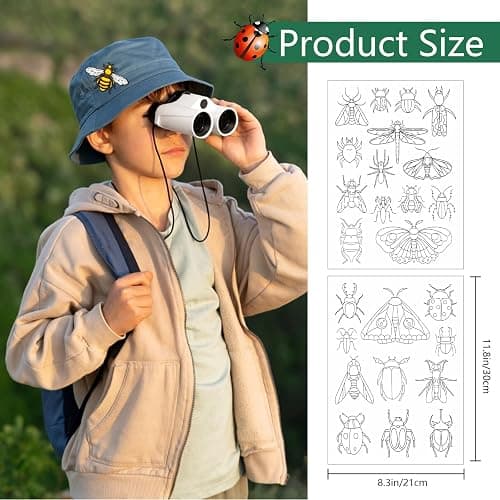 Rngmsi Water Soluble Embroidery Patterns - 4 Pcs Insect Theme Stick and Stitch Embroidery Paper Wash Away Butterfly Dragonfly Moth Design Water Soluble Stabilizer Transfer Paper for Hand Sewing thumbnail 2