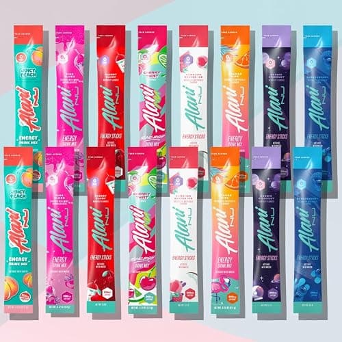 Alani Energy Drink Powder Variety Pack – 16 Stick Sampler, ALL 8 Flavors with 200mg Caffeine Each | Preworkout Boost & Electrolytes Powder Packets | Bundled by Mix It Up Munchies | Healthy Gift Pack thumbnail 2
