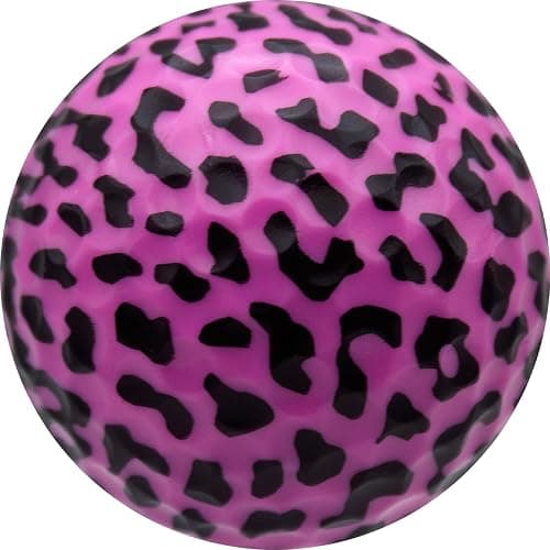 GBM Pink Leopard Print Novelty Golf Balls – Full Leopard Print Color Golf Balls for Gifts, Tournaments, League Events & Collectors, Ladies Golf Accessories, 1 Dozen thumbnail 4