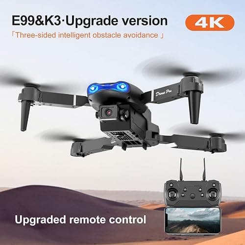 FPV Drone with 1080P Dual HD Cameras Upgraded Version RC Quadcopter for Adults and Kids, Beginner WiFi RC Drone Live Video, One Key Take Off/Land thumbnail 2