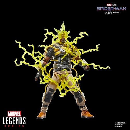 Marvel Legends Series Marvel’s Electro, Spider-Man: No Way Home Collectible 15-cm Action Figure, Blue and Yellow thumbnail 4