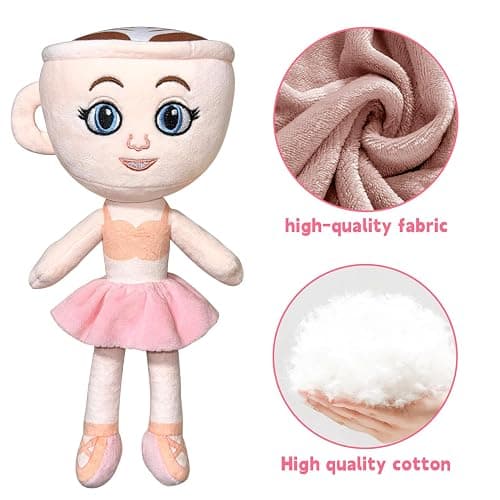 Italian Brainrot Plush Toy 10 Inches Ballerina Cappuccina Plush Soft Stuffed Meme Dolls for Collectors, Aesthetic Décor & Funny Gift Ideas thumbnail 4