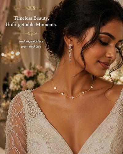 FUNEIA Dainty Silver Gold Necklaces for Women Trendy Non Tarnish 14K Gold Plated Cubic Zirconia Necklace Layered Cute Butterfly Heart Station Choker Necklace Stack for Wedding Prom Brides Jewelry thumbnail 4
