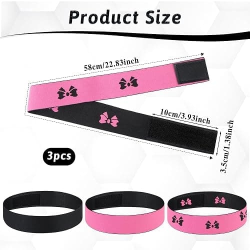 Giantree 3Pcs Elastic Wig Bands for Lace Frontal Security-Adjustable, Melting Band for Laying Edges Elastic Bands for Wig Grip, No-Slip Headband Wig Holding Band(Butterfly) thumbnail 4