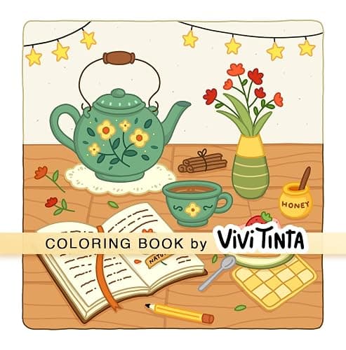 Color By Line: Coloring Book for Relaxation Featuring Vibrant Colored Outlines thumbnail 3