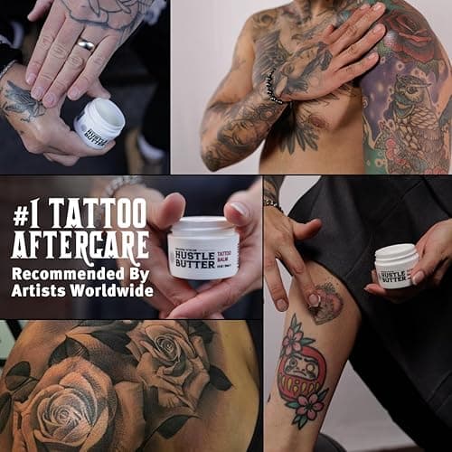 Hustle Butter Deluxe – Tattoo Butter for Before, During, and After the Tattoo Process – Lubricates and Moisturizes – 100% Vegan Replacement for Petroleum-Based Products – 1 oz thumbnail 8